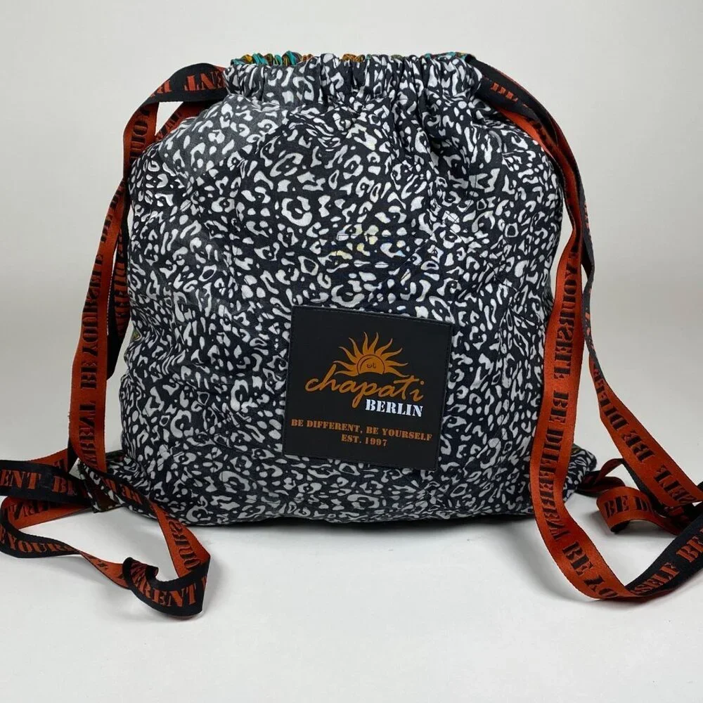 Chapati Berlin Drawstring Backpack Lightweight Colorful Travel Beach School
